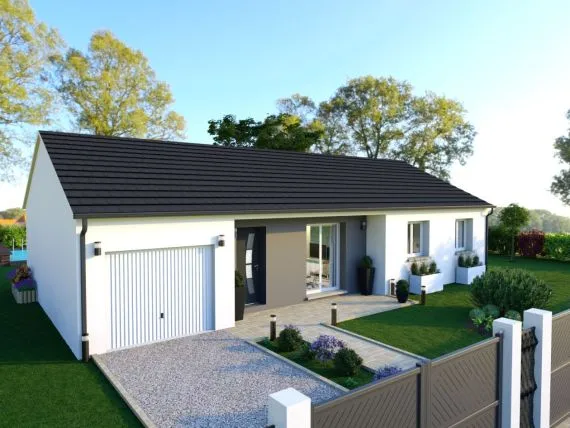 Projet de construction d'une maison 90 m² avec terrain à PERRECY-LES-FORGES (71)