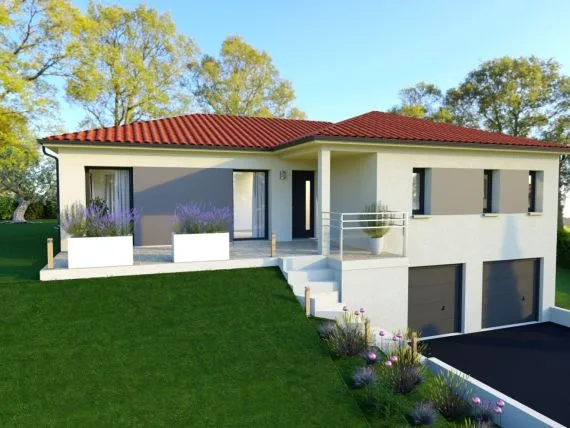 Projet de construction d'une maison 105 m² avec terrain à BAGE-LA-VILLE (01)