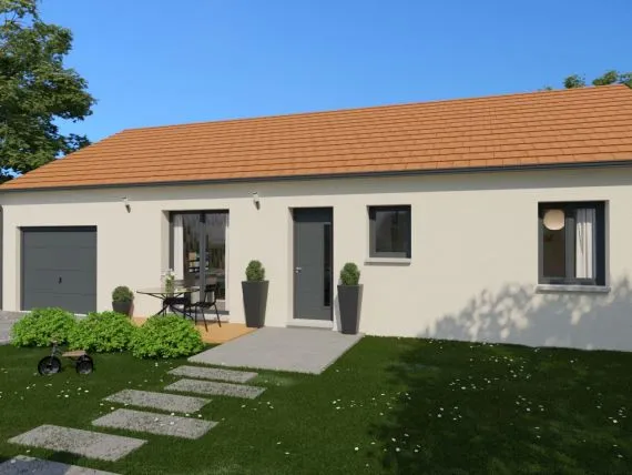 Projet de construction d'une maison 90 m² avec terrain à CHAROLLES (71)