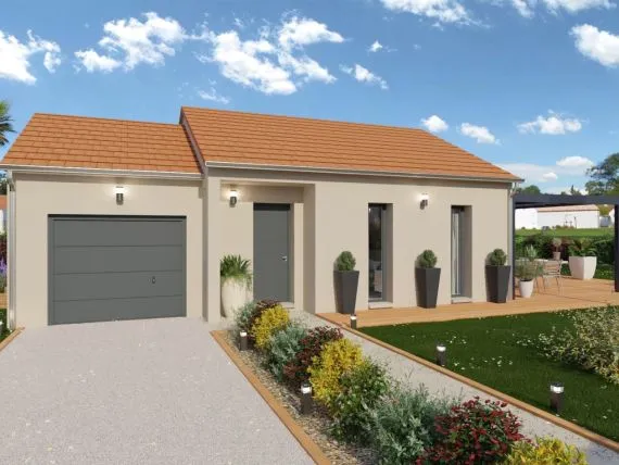 Projet de construction d'une maison 91 m² avec terrain à OZAN (01)