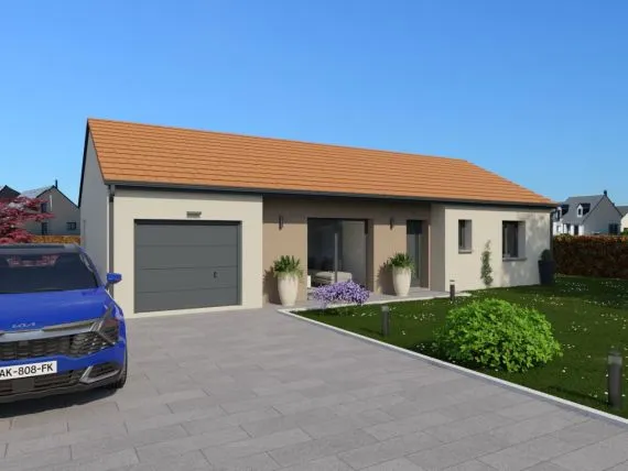 Projet de construction d'une maison 98 m² avec terrain à SAINT-VALLIER (71)