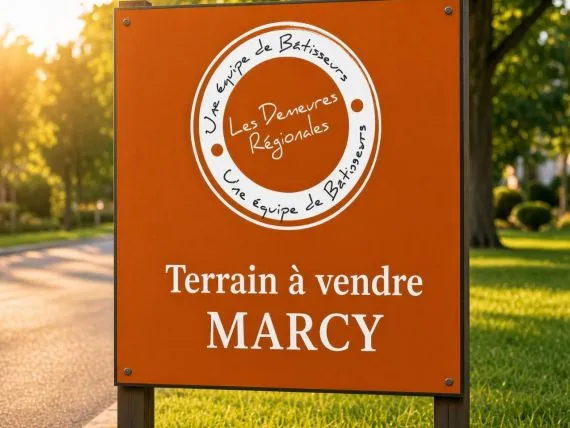 Terrain à bâtir de 1300 m² à MARCY (69)