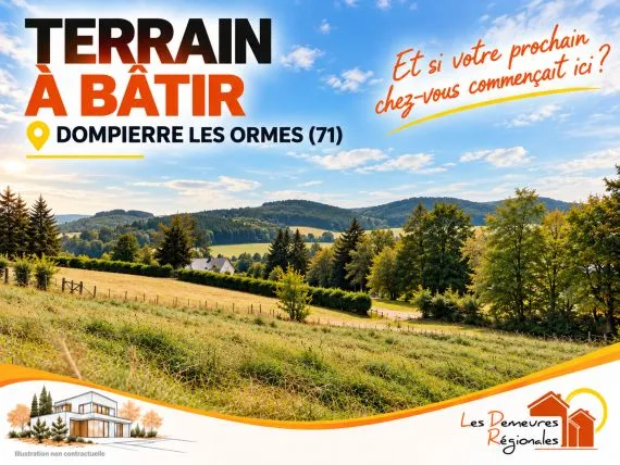 Terrain à bâtir de 792 m² à DOMPIERRE-LES-ORMES (71)