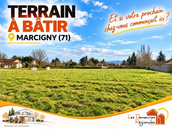 Terrain à bâtir de 650 m² à MARCIGNY (71)