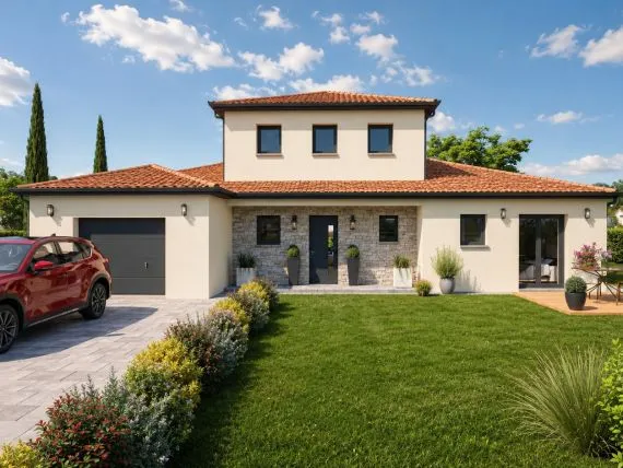 Projet de construction d'une maison 131 m² avec terrain à NEUVILLE-LES-DAMES (01)