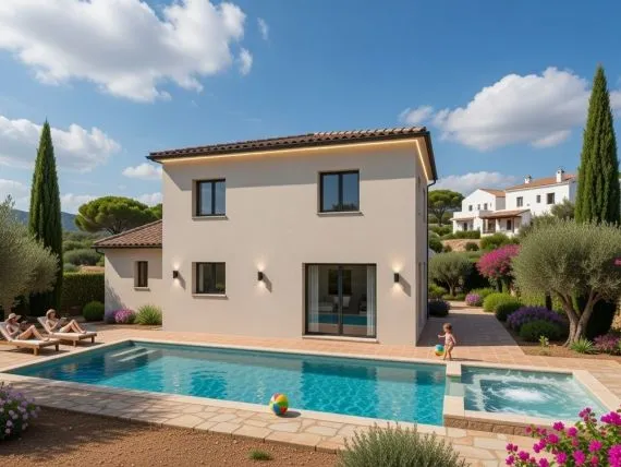 Projet de construction d'une maison 97 m² avec terrain à SAINT-JEAN-SUR-VEYLE (01)