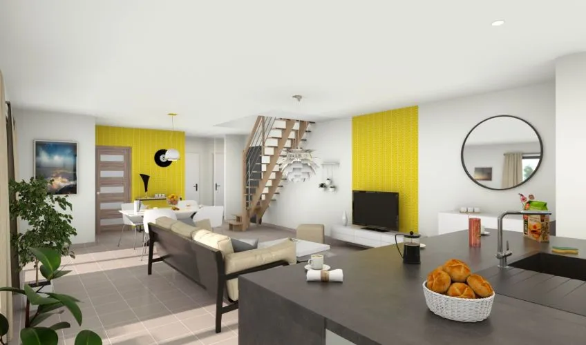 Projet de construction d'une maison 117 m² avec terrain à REPLONGES (01)