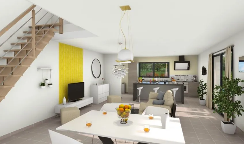 Projet de construction d'une maison 117 m² avec terrain à REPLONGES (01)