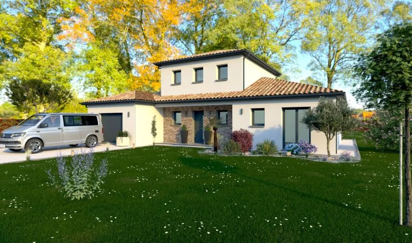 Projet de construction d'une maison 131 m² avec terrain à BAGE-LA-VILLE (01)