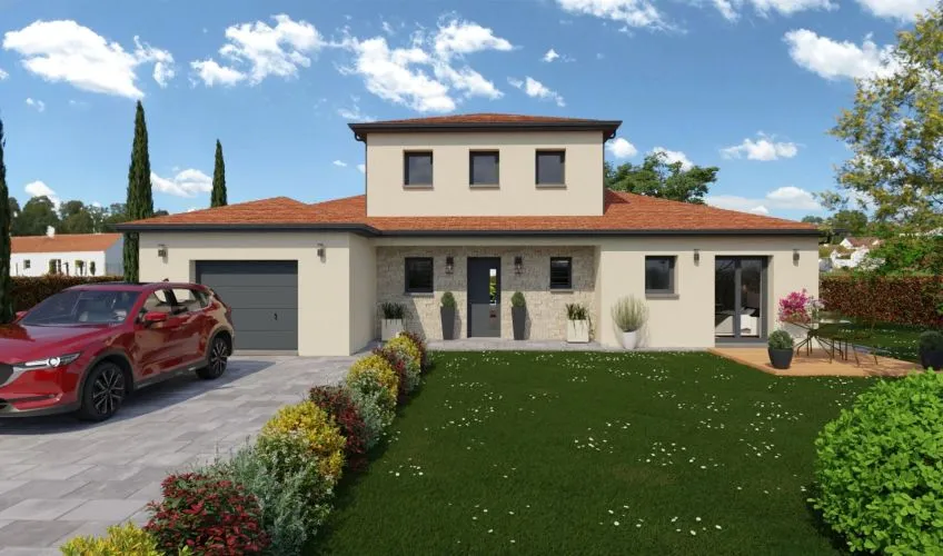 Projet de construction d'une maison 131 m² avec terrain à BAGE-LA-VILLE (01)