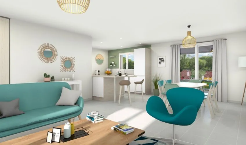 Projet de construction d'une maison 90 m² avec terrain à PERRECY-LES-FORGES (71)