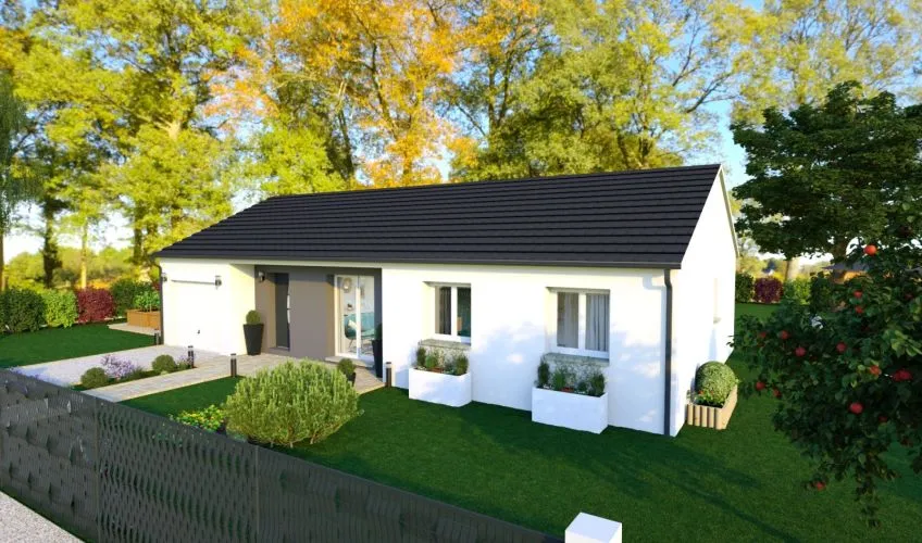 Projet de construction d'une maison 90 m² avec terrain à PERRECY-LES-FORGES (71)