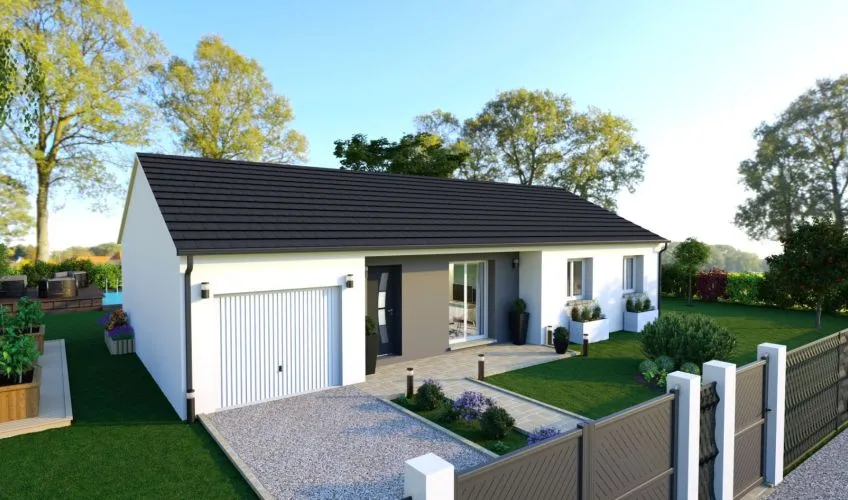 Projet de construction d'une maison 90 m² avec terrain à PERRECY-LES-FORGES (71)