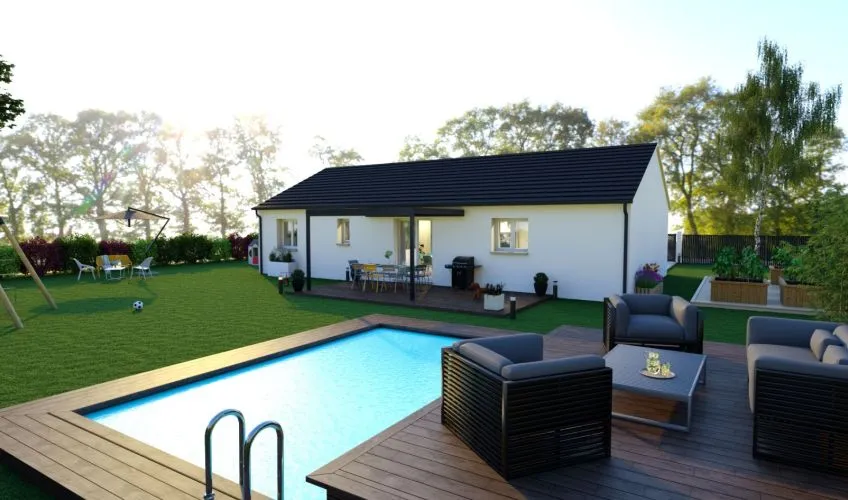 Projet de construction d'une maison 90 m² avec terrain à PERRECY-LES-FORGES (71)