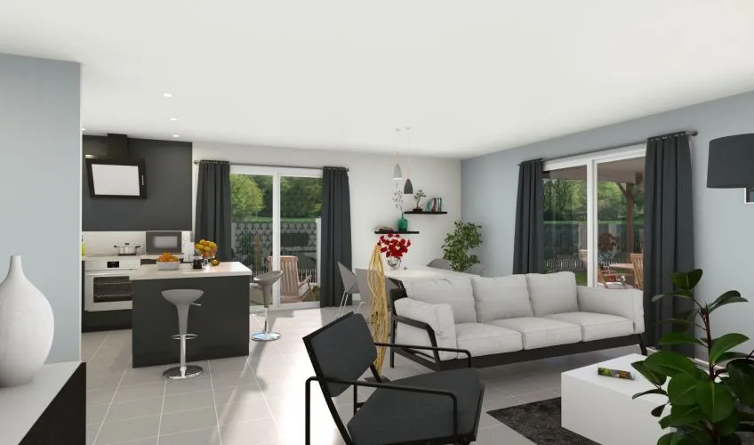 Projet de construction d'une maison 101 m² avec terrain à DIGOIN (71)