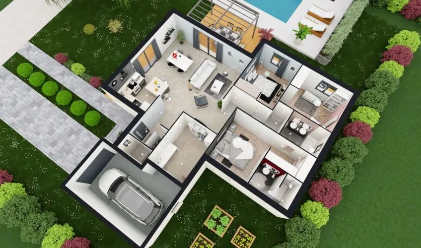 Projet de construction d'une maison 101 m² avec terrain à DIGOIN (71)