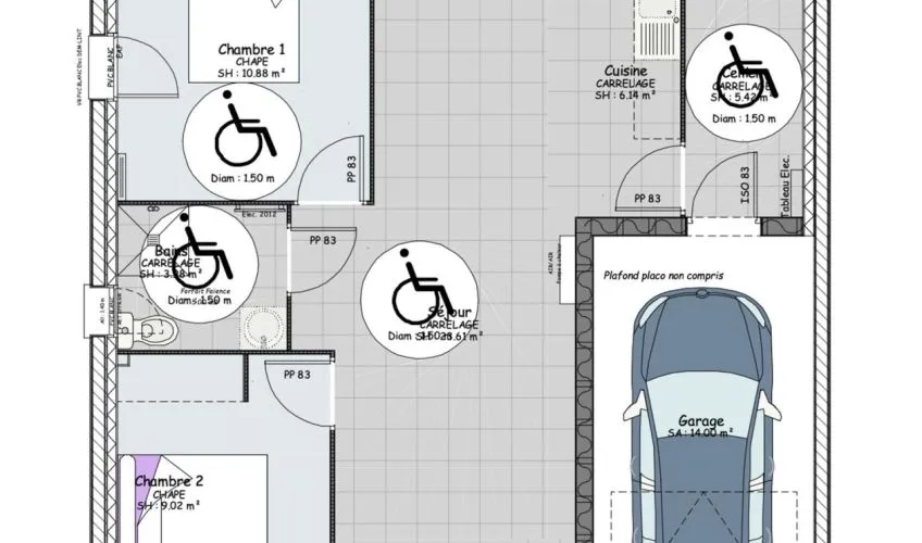 Projet de construction d'une maison 60 m² avec terrain à FEILLENS (01)