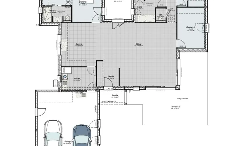Projet de construction d'une maison 140 m² avec terrain à MARCIGNY (71)