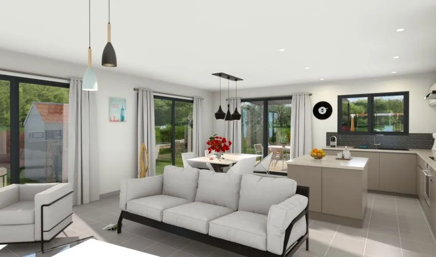 Projet de construction d'une maison 105 m² avec terrain à VENDAT (03)