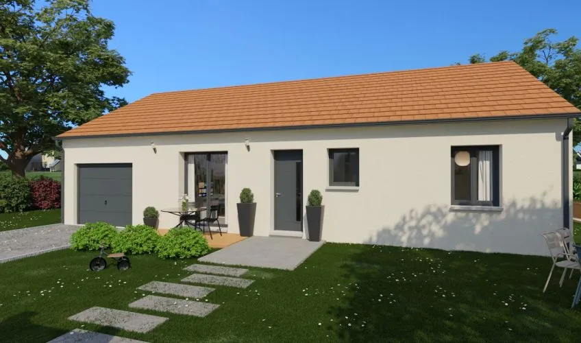Projet de construction d'une maison 90 m² avec terrain à CHAROLLES (71)