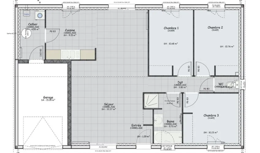 Projet de construction d'une maison 90 m² avec terrain à DIGOIN (71)
