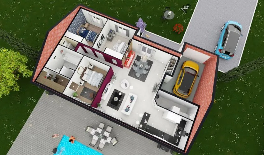 Projet de construction d'une maison 93 m² avec terrain à GUEUGNON (71)