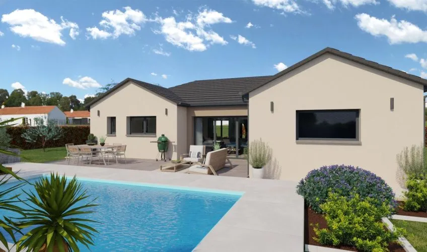 Projet de construction d'une maison 100 m² avec terrain à CROTTET (01)