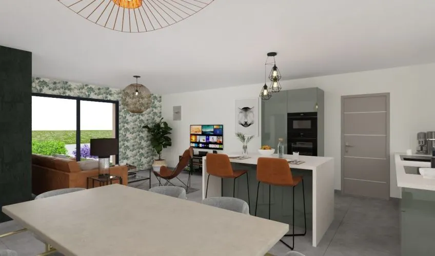 Projet de construction d'une maison 98 m² avec terrain à SAINT-VALLIER (71)