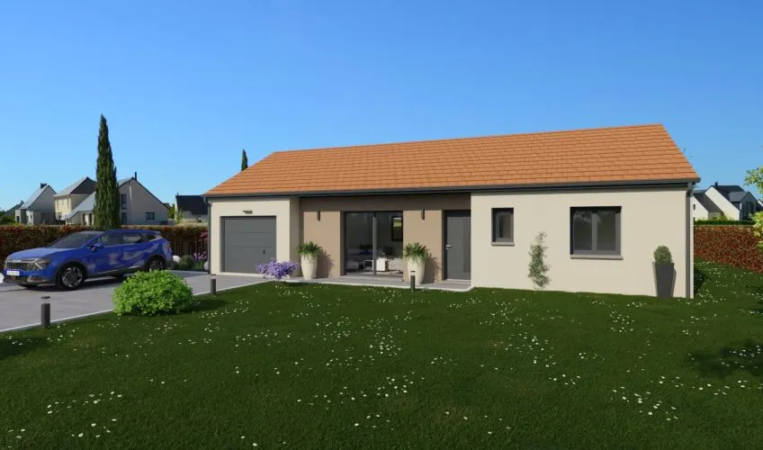 Projet de construction d'une maison 98 m² avec terrain à SAINT-VALLIER (71)