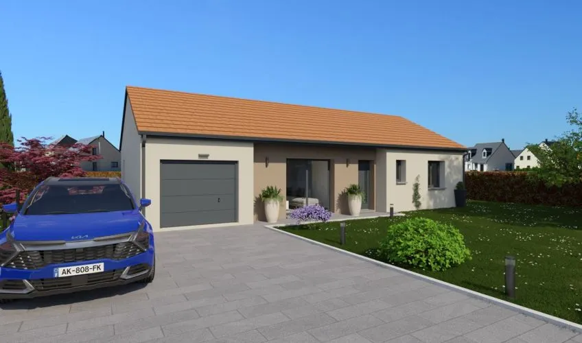 Projet de construction d'une maison 98 m² avec terrain à SAINT-VALLIER (71)