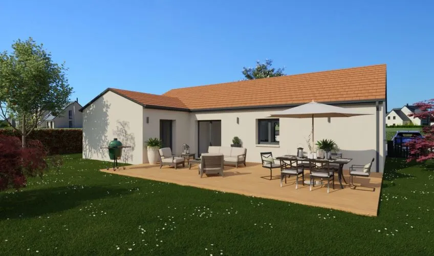 Projet de construction d'une maison 98 m² avec terrain à SAINT-VALLIER (71)