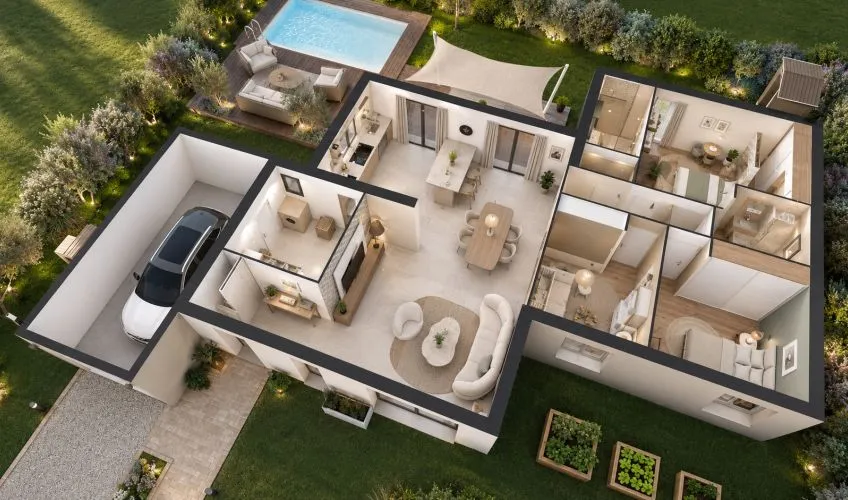 Projet de construction d'une maison 116 m² avec terrain à PARAY-LE-MONIAL (71)