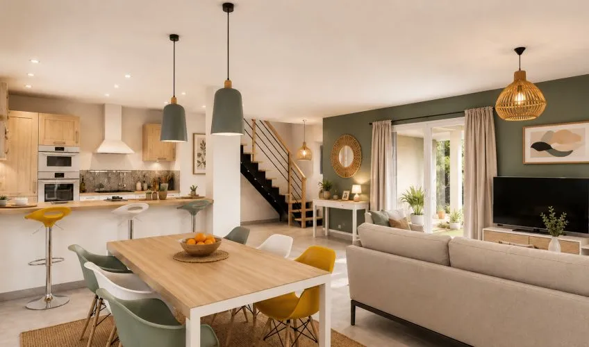 Projet de construction d'une maison 125 m² avec terrain à NEUVILLE-LES-DAMES (01)