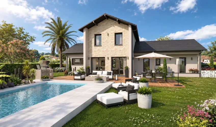 Projet de construction d'une maison 156 m² avec terrain à NEUVILLE-LES-DAMES (01)