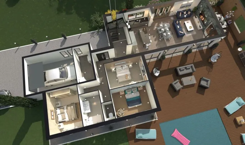 Projet de construction d'une maison 143 m² avec terrain à LUGNY (71)