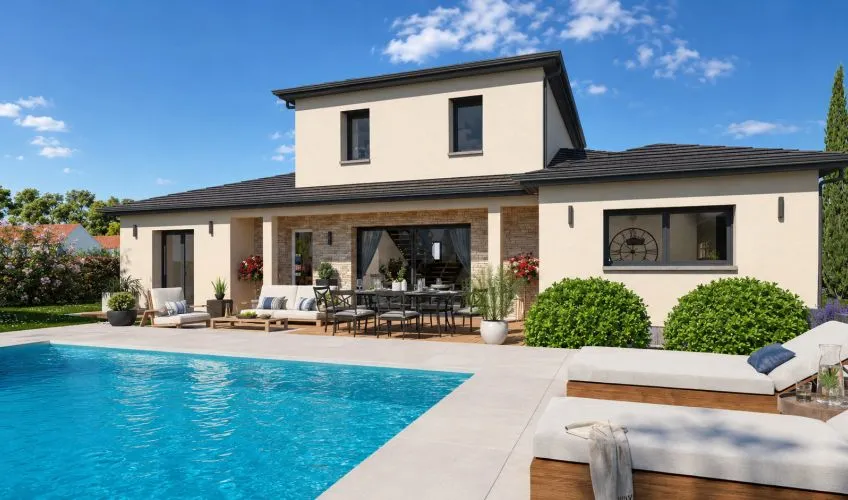 Projet de construction d'une maison 131 m² avec terrain à NEUVILLE-LES-DAMES (01)