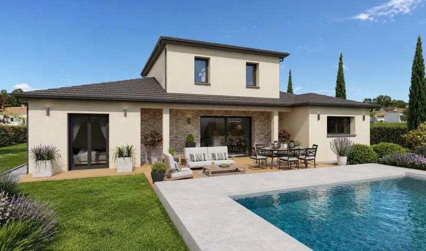 Projet de construction d'une maison 131 m² avec terrain à NEUVILLE-LES-DAMES (01)