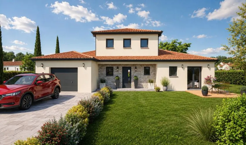 Projet de construction d'une maison 131 m² avec terrain à NEUVILLE-LES-DAMES (01)