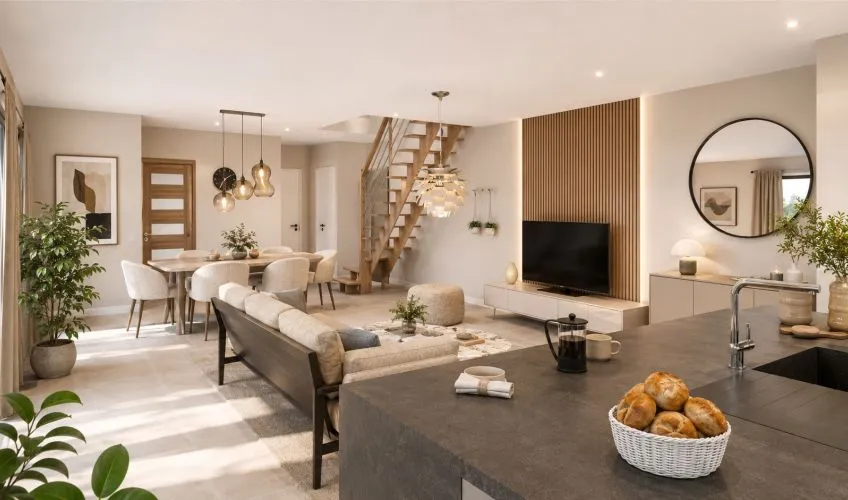 Projet de construction d'une maison 117 m² avec terrain à NEUVILLE-LES-DAMES (01)