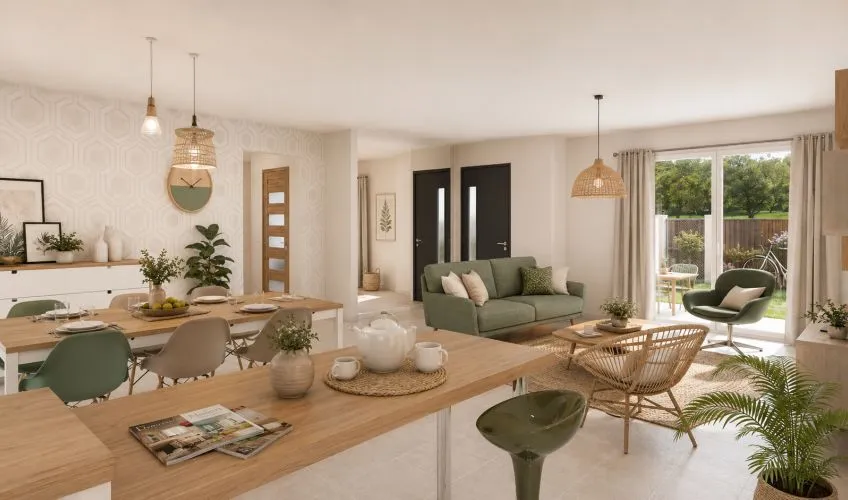 Projet de construction d'une maison 106 m² avec terrain à NEUVILLE-LES-DAMES (01)