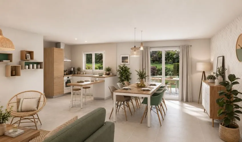 Projet de construction d'une maison 106 m² avec terrain à NEUVILLE-LES-DAMES (01)