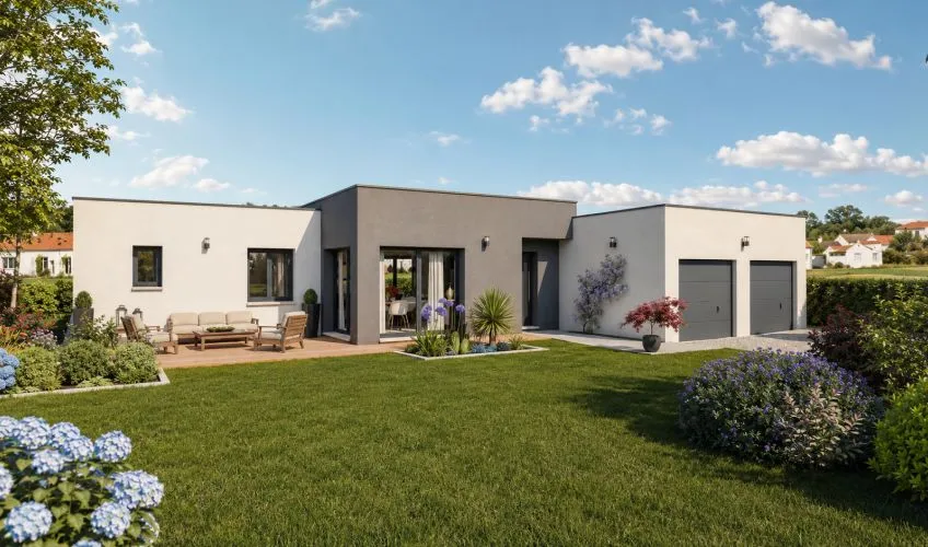 Projet de construction d'une maison 102 m² avec terrain à NEUVILLE-LES-DAMES (01)