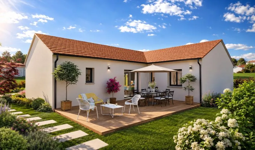 Projet de construction d'une maison 99 m² avec terrain à SAINT-AUBIN-EN-CHAROLLAIS (71)