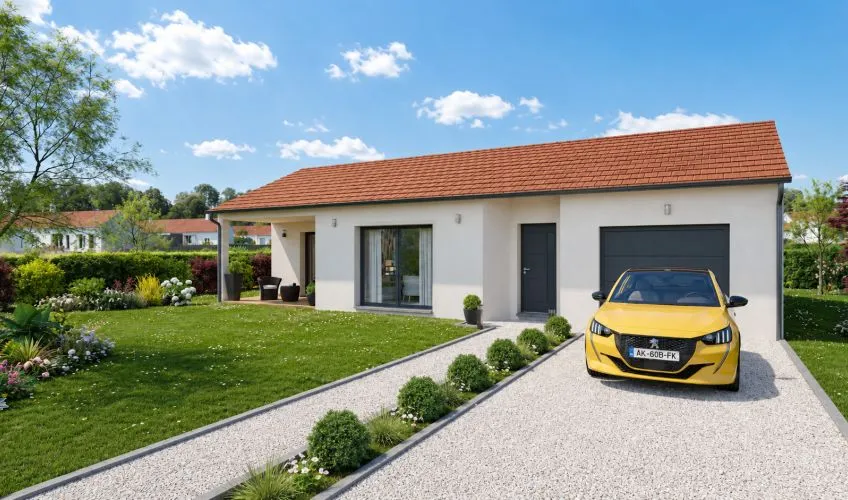 Projet de construction d'une maison 99 m² avec terrain à SAINT-AUBIN-EN-CHAROLLAIS (71)