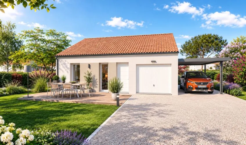 Projet de construction d'une maison 60 m² avec terrain à NEUVILLE-LES-DAMES (01)