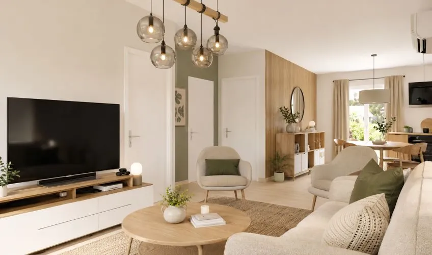 Projet de construction d'une maison 60 m² avec terrain à NEUVILLE-LES-DAMES (01)