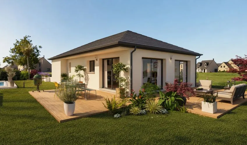 Projet de construction d'une maison 105 m² avec terrain à NEUVILLE-LES-DAMES (01)