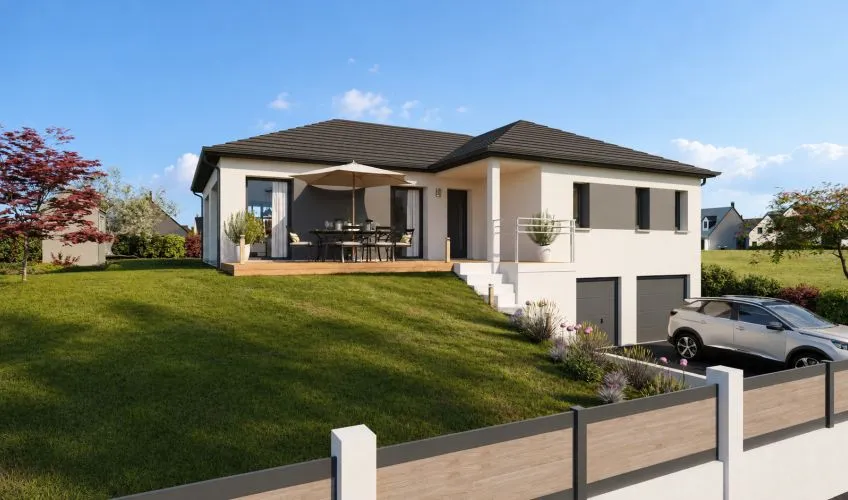 Projet de construction d'une maison 105 m² avec terrain à NEUVILLE-LES-DAMES (01)