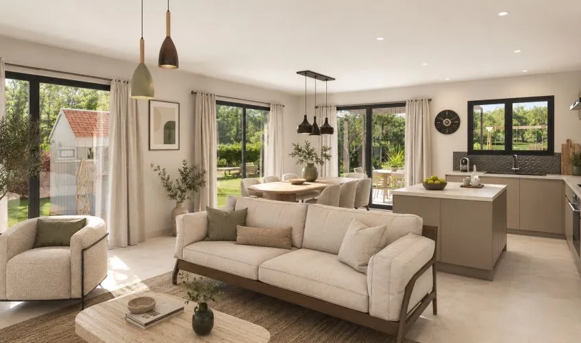 Projet de construction d'une maison 105 m² avec terrain à NEUVILLE-LES-DAMES (01)