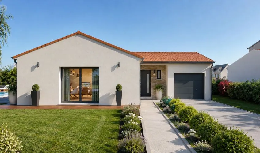 Projet de construction d'une maison 101 m² avec terrain à NEUVILLE-LES-DAMES (01)